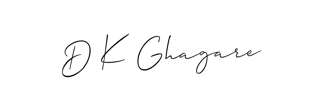 Make a short D K Ghagare signature style. Manage your documents anywhere anytime using Allison_Script. Create and add eSignatures, submit forms, share and send files easily. D K Ghagare signature style 2 images and pictures png