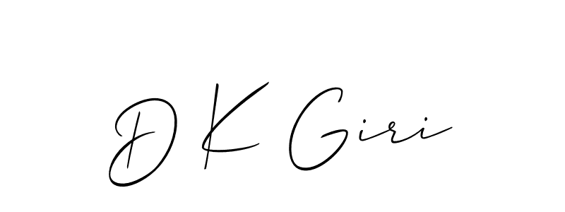 How to make D K Giri name signature. Use Allison_Script style for creating short signs online. This is the latest handwritten sign. D K Giri signature style 2 images and pictures png