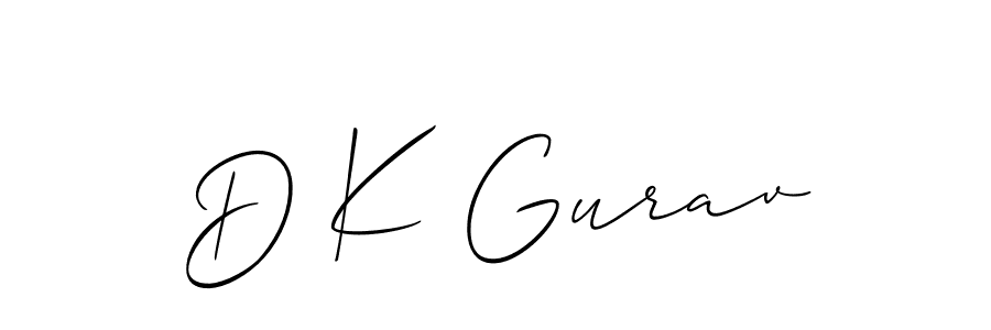 It looks lik you need a new signature style for name D K Gurav. Design unique handwritten (Allison_Script) signature with our free signature maker in just a few clicks. D K Gurav signature style 2 images and pictures png