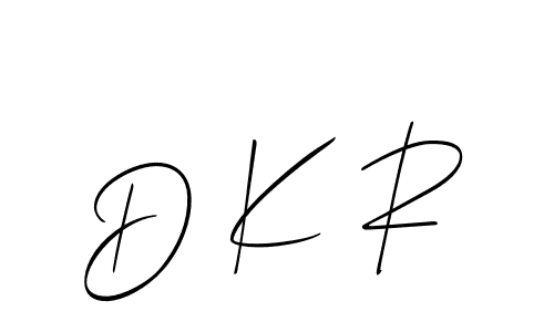 It looks lik you need a new signature style for name D K R. Design unique handwritten (Allison_Script) signature with our free signature maker in just a few clicks. D K R signature style 2 images and pictures png