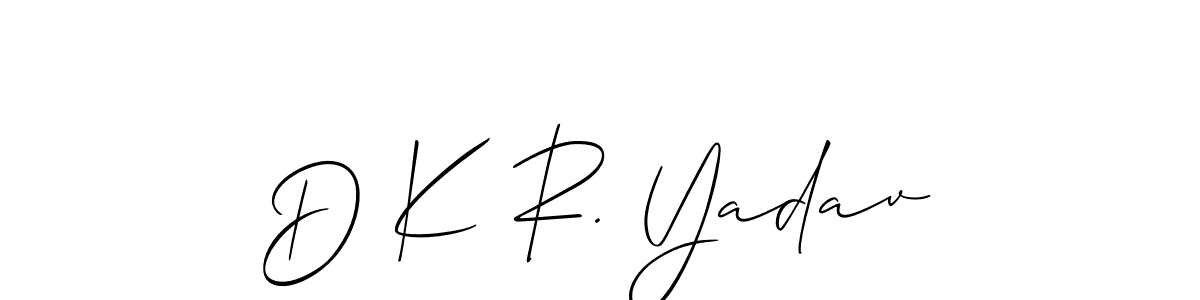 Here are the top 10 professional signature styles for the name D K R. Yadav. These are the best autograph styles you can use for your name. D K R. Yadav signature style 2 images and pictures png