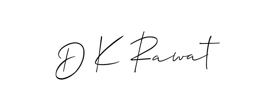 How to Draw D K Rawat signature style? Allison_Script is a latest design signature styles for name D K Rawat. D K Rawat signature style 2 images and pictures png