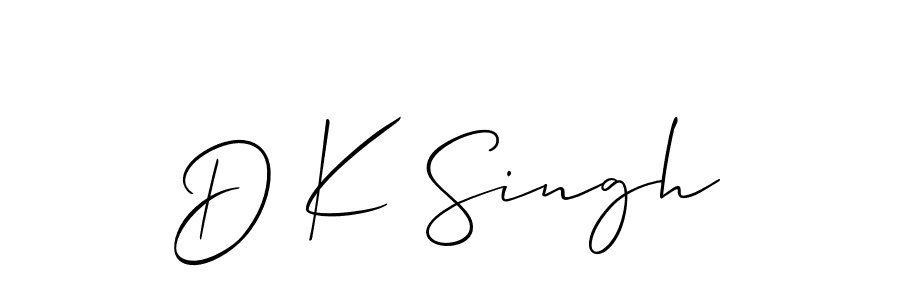 if you are searching for the best signature style for your name D K Singh. so please give up your signature search. here we have designed multiple signature styles  using Allison_Script. D K Singh signature style 2 images and pictures png