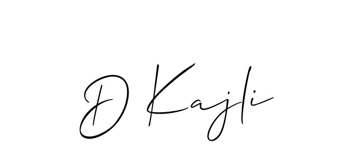 Best and Professional Signature Style for D Kajli. Allison_Script Best Signature Style Collection. D Kajli signature style 2 images and pictures png