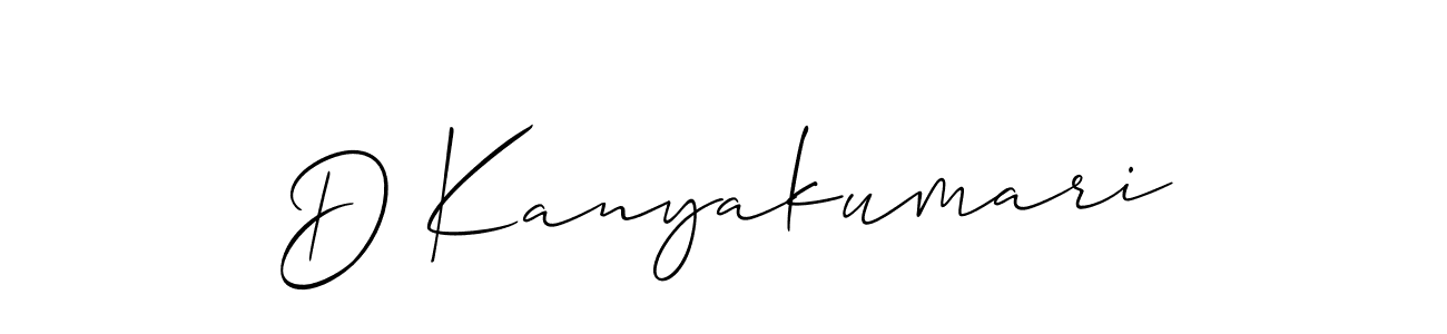 D Kanyakumari stylish signature style. Best Handwritten Sign (Allison_Script) for my name. Handwritten Signature Collection Ideas for my name D Kanyakumari. D Kanyakumari signature style 2 images and pictures png