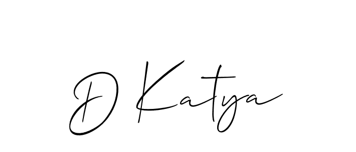 Make a beautiful signature design for name D Katya. Use this online signature maker to create a handwritten signature for free. D Katya signature style 2 images and pictures png