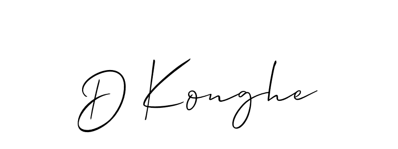 Make a beautiful signature design for name D Konghe. Use this online signature maker to create a handwritten signature for free. D Konghe signature style 2 images and pictures png