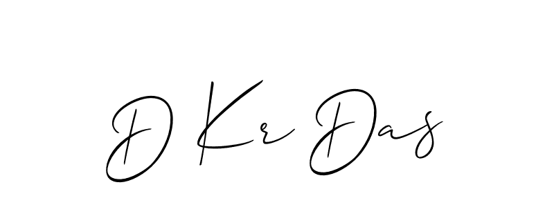 Similarly Allison_Script is the best handwritten signature design. Signature creator online .You can use it as an online autograph creator for name D Kr Das. D Kr Das signature style 2 images and pictures png