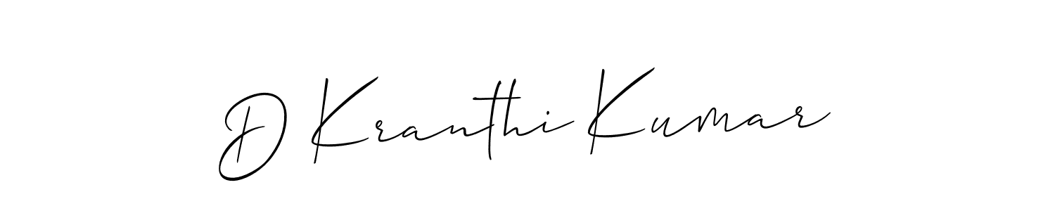 if you are searching for the best signature style for your name D Kranthi Kumar. so please give up your signature search. here we have designed multiple signature styles  using Allison_Script. D Kranthi Kumar signature style 2 images and pictures png