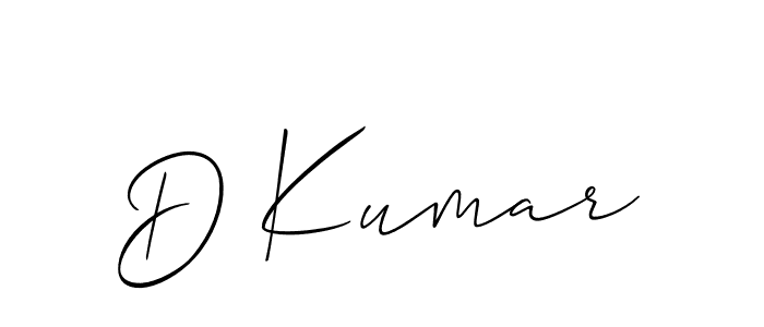 Also we have D Kumar name is the best signature style. Create professional handwritten signature collection using Allison_Script autograph style. D Kumar signature style 2 images and pictures png