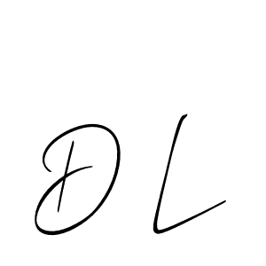 Also You can easily find your signature by using the search form. We will create D L name handwritten signature images for you free of cost using Allison_Script sign style. D L signature style 2 images and pictures png