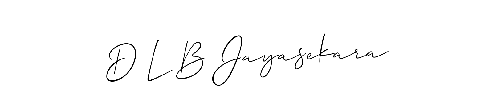 Make a beautiful signature design for name D L B Jayasekara. Use this online signature maker to create a handwritten signature for free. D L B Jayasekara signature style 2 images and pictures png