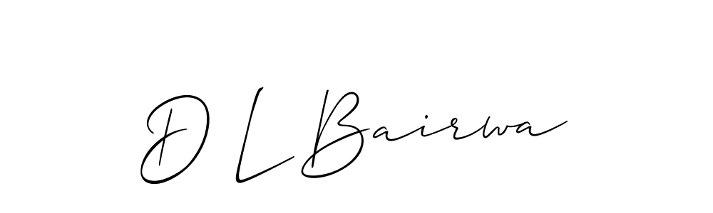 You can use this online signature creator to create a handwritten signature for the name D L Bairwa. This is the best online autograph maker. D L Bairwa signature style 2 images and pictures png