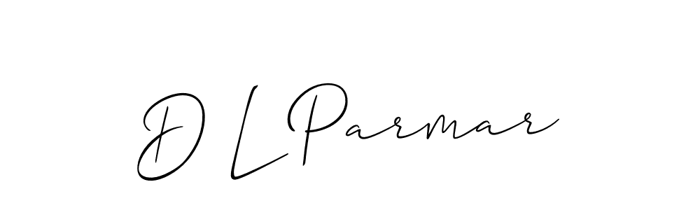 How to Draw D L Parmar signature style? Allison_Script is a latest design signature styles for name D L Parmar. D L Parmar signature style 2 images and pictures png