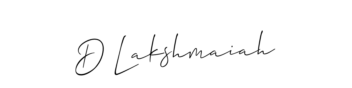 Once you've used our free online signature maker to create your best signature Allison_Script style, it's time to enjoy all of the benefits that D Lakshmaiah name signing documents. D Lakshmaiah signature style 2 images and pictures png