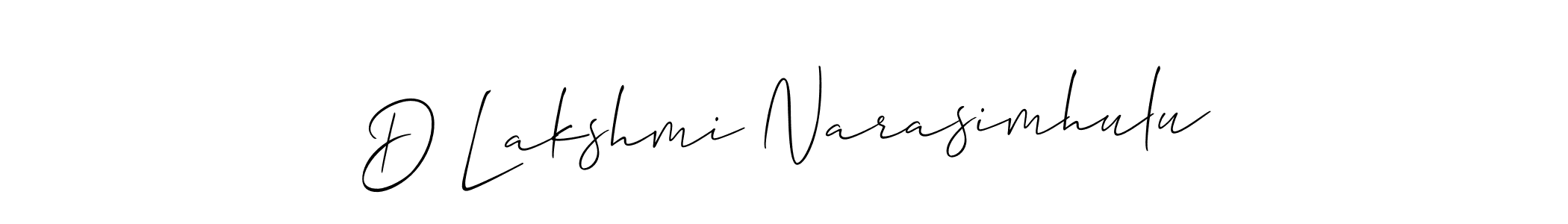 Best and Professional Signature Style for D Lakshmi Narasimhulu. Allison_Script Best Signature Style Collection. D Lakshmi Narasimhulu signature style 2 images and pictures png