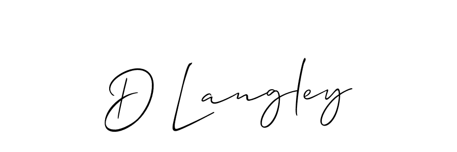 Make a beautiful signature design for name D Langley. Use this online signature maker to create a handwritten signature for free. D Langley signature style 2 images and pictures png