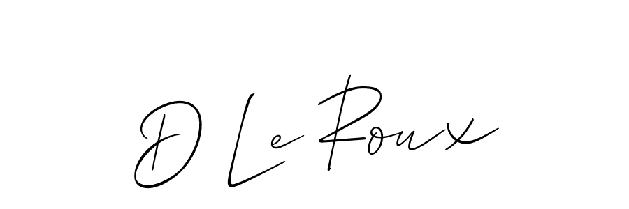 Also we have D Le Roux name is the best signature style. Create professional handwritten signature collection using Allison_Script autograph style. D Le Roux signature style 2 images and pictures png