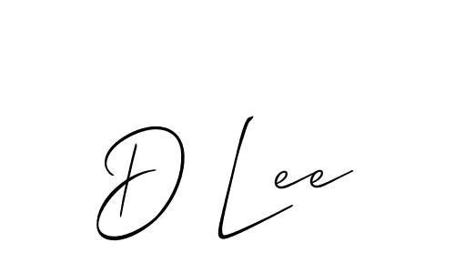 How to Draw D Lee signature style? Allison_Script is a latest design signature styles for name D Lee. D Lee signature style 2 images and pictures png