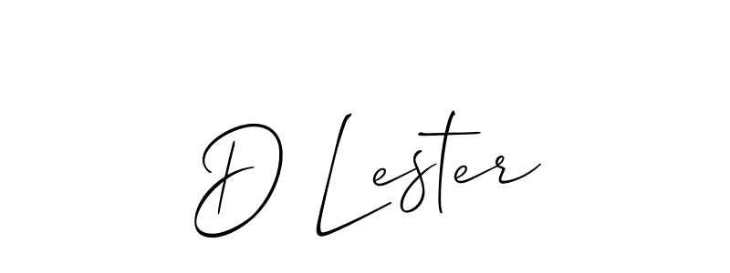 How to Draw D Lester signature style? Allison_Script is a latest design signature styles for name D Lester. D Lester signature style 2 images and pictures png