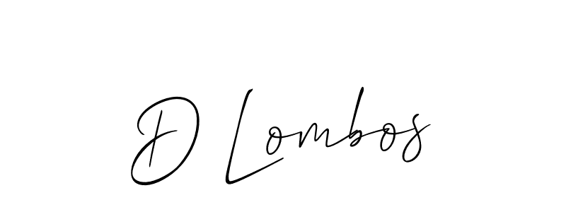 Make a beautiful signature design for name D Lombos. Use this online signature maker to create a handwritten signature for free. D Lombos signature style 2 images and pictures png