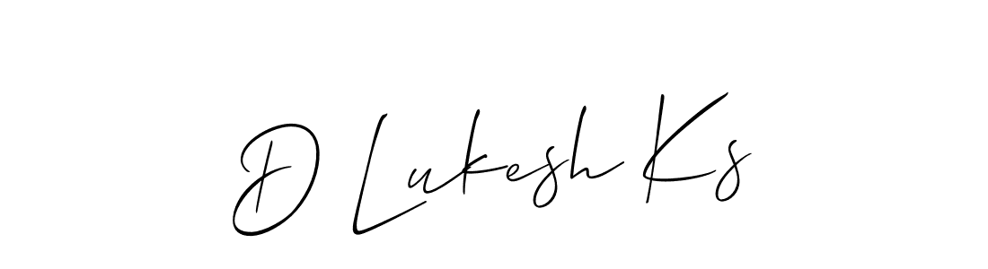 Best and Professional Signature Style for D Lukesh Ks. Allison_Script Best Signature Style Collection. D Lukesh Ks signature style 2 images and pictures png