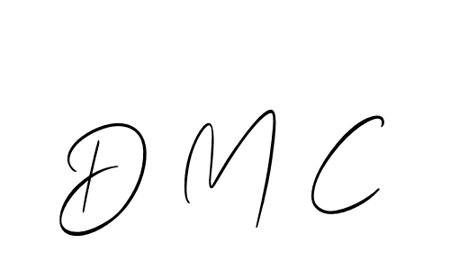 Similarly Allison_Script is the best handwritten signature design. Signature creator online .You can use it as an online autograph creator for name D M C. D M C signature style 2 images and pictures png