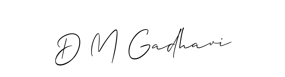Similarly Allison_Script is the best handwritten signature design. Signature creator online .You can use it as an online autograph creator for name D M Gadhavi. D M Gadhavi signature style 2 images and pictures png