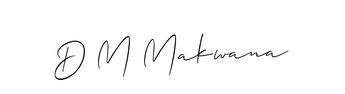 Use a signature maker to create a handwritten signature online. With this signature software, you can design (Allison_Script) your own signature for name D M Makwana. D M Makwana signature style 2 images and pictures png