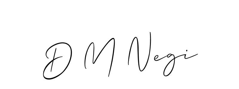 It looks lik you need a new signature style for name D M Negi. Design unique handwritten (Allison_Script) signature with our free signature maker in just a few clicks. D M Negi signature style 2 images and pictures png