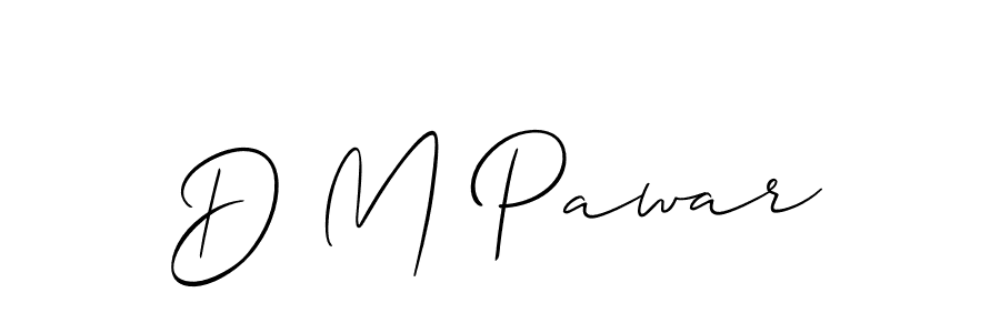 D M Pawar stylish signature style. Best Handwritten Sign (Allison_Script) for my name. Handwritten Signature Collection Ideas for my name D M Pawar. D M Pawar signature style 2 images and pictures png