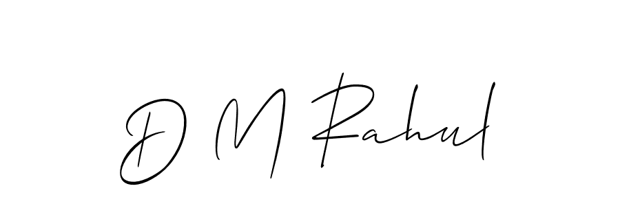 Make a beautiful signature design for name D M Rahul. Use this online signature maker to create a handwritten signature for free. D M Rahul signature style 2 images and pictures png