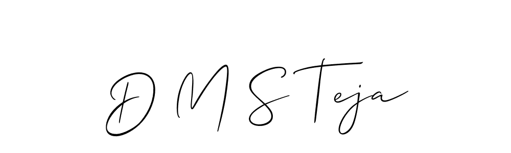 This is the best signature style for the D M S Teja name. Also you like these signature font (Allison_Script). Mix name signature. D M S Teja signature style 2 images and pictures png