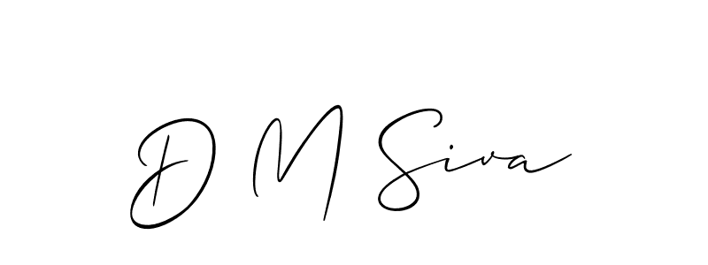 You can use this online signature creator to create a handwritten signature for the name D M Siva. This is the best online autograph maker. D M Siva signature style 2 images and pictures png