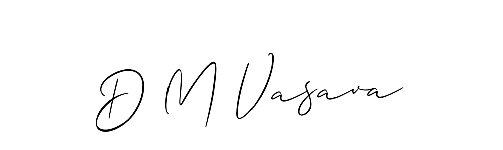 Make a beautiful signature design for name D M Vasava. Use this online signature maker to create a handwritten signature for free. D M Vasava signature style 2 images and pictures png