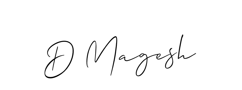 if you are searching for the best signature style for your name D Magesh. so please give up your signature search. here we have designed multiple signature styles  using Allison_Script. D Magesh signature style 2 images and pictures png