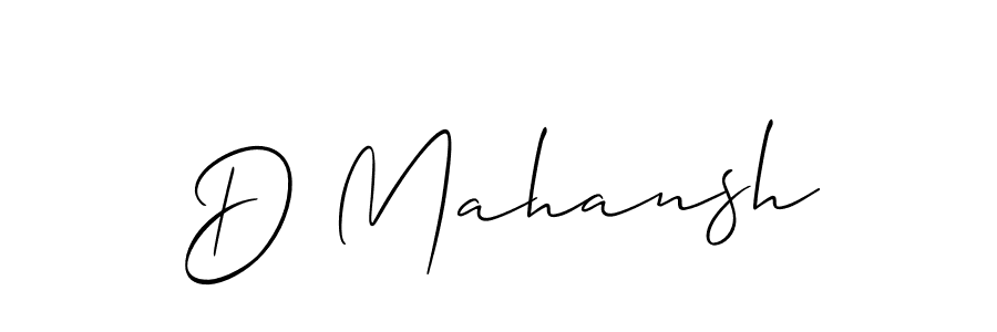 Also we have D Mahansh name is the best signature style. Create professional handwritten signature collection using Allison_Script autograph style. D Mahansh signature style 2 images and pictures png