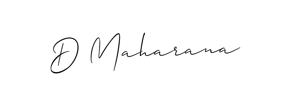 How to make D Maharana signature? Allison_Script is a professional autograph style. Create handwritten signature for D Maharana name. D Maharana signature style 2 images and pictures png