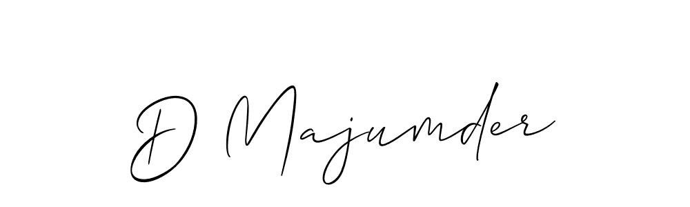 Make a beautiful signature design for name D Majumder. With this signature (Allison_Script) style, you can create a handwritten signature for free. D Majumder signature style 2 images and pictures png