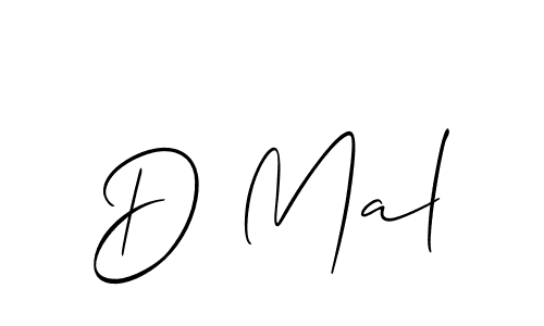 Use a signature maker to create a handwritten signature online. With this signature software, you can design (Allison_Script) your own signature for name D Mal. D Mal signature style 2 images and pictures png