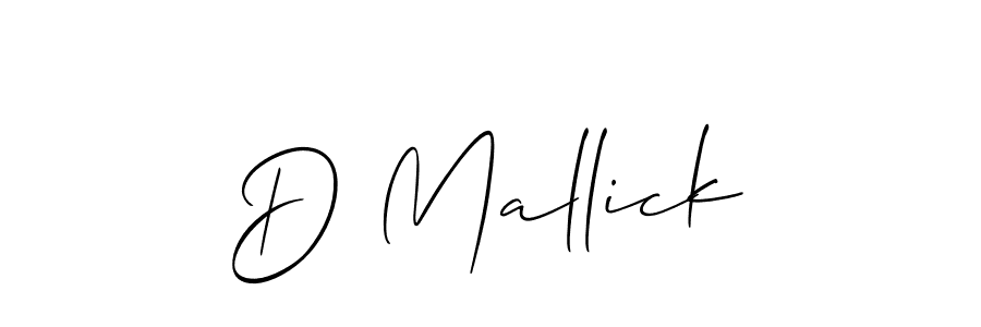 How to make D Mallick name signature. Use Allison_Script style for creating short signs online. This is the latest handwritten sign. D Mallick signature style 2 images and pictures png