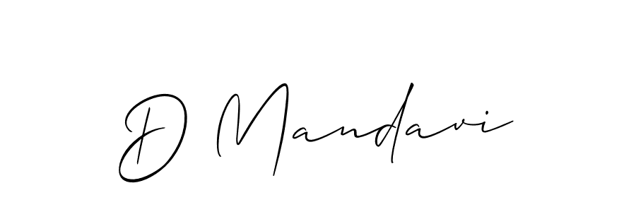 You can use this online signature creator to create a handwritten signature for the name D Mandavi. This is the best online autograph maker. D Mandavi signature style 2 images and pictures png