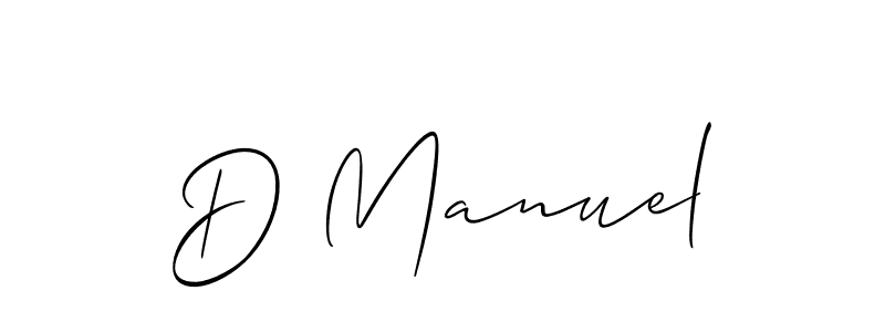 Best and Professional Signature Style for D Manuel. Allison_Script Best Signature Style Collection. D Manuel signature style 2 images and pictures png