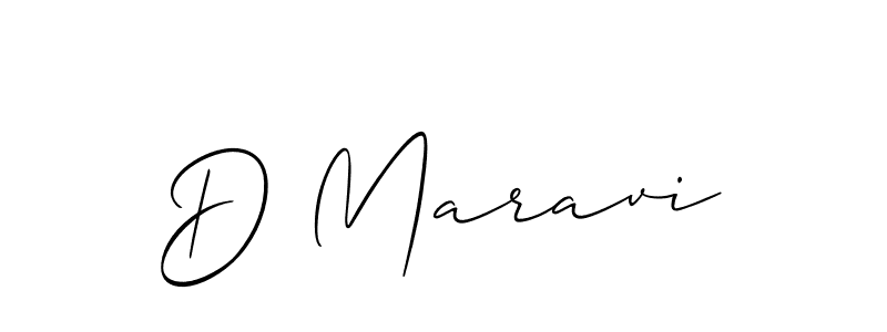 Design your own signature with our free online signature maker. With this signature software, you can create a handwritten (Allison_Script) signature for name D Maravi. D Maravi signature style 2 images and pictures png