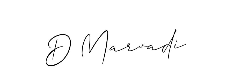 Make a beautiful signature design for name D Marvadi. With this signature (Allison_Script) style, you can create a handwritten signature for free. D Marvadi signature style 2 images and pictures png