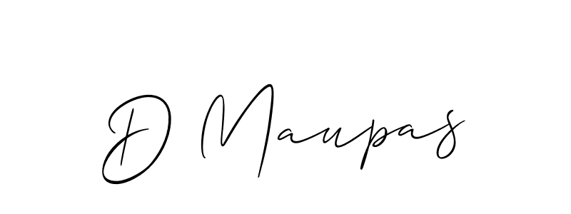 How to make D Maupas signature? Allison_Script is a professional autograph style. Create handwritten signature for D Maupas name. D Maupas signature style 2 images and pictures png