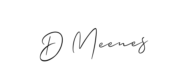 D Meenes stylish signature style. Best Handwritten Sign (Allison_Script) for my name. Handwritten Signature Collection Ideas for my name D Meenes. D Meenes signature style 2 images and pictures png