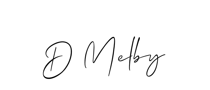 Check out images of Autograph of D Melby name. Actor D Melby Signature Style. Allison_Script is a professional sign style online. D Melby signature style 2 images and pictures png