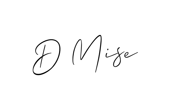 How to make D Mise name signature. Use Allison_Script style for creating short signs online. This is the latest handwritten sign. D Mise signature style 2 images and pictures png