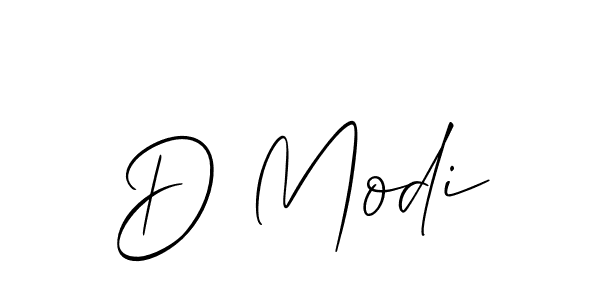 The best way (Allison_Script) to make a short signature is to pick only two or three words in your name. The name D Modi include a total of six letters. For converting this name. D Modi signature style 2 images and pictures png